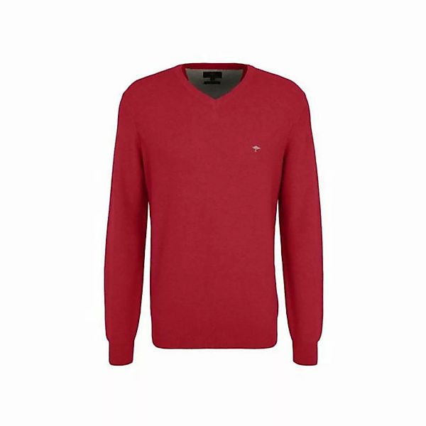 FYNCH-HATTON V-Ausschnitt-Pullover rot regular (1-tlg) günstig online kaufen