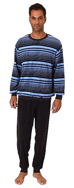 Normann Pyjama Edel aussehender Herren Frottee Schlafanzug langarm mit Bünd günstig online kaufen
