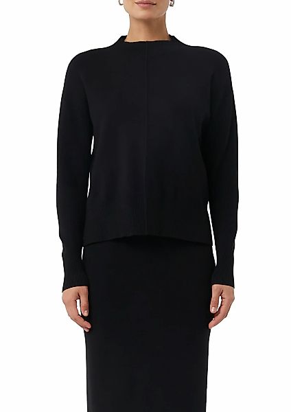 comma casual identity Rundhalspullover "mit Ziehrnaht", casual, Rundhals, s günstig online kaufen