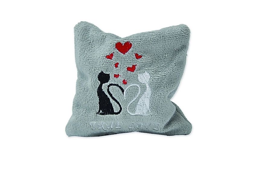 Aumüller Raschelkissen Katzenspielkissen True Love Mini, Schmuseplüsch grau günstig online kaufen