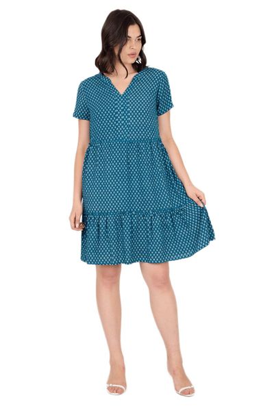 Phistan Midikleid Damenkleid aus Webstoff günstig online kaufen