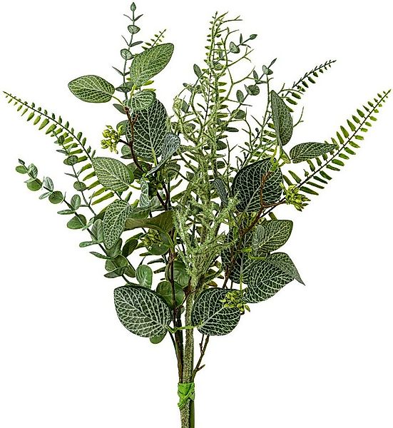 Kunstblumenstrauß Grün-Mix-Bouquet Bouquet, Creativ green, Höhe 56 cm günstig online kaufen