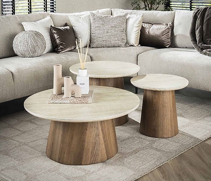 LEVEN Lifestyle Couchtisch VENEZIANO 3´er Set günstig online kaufen