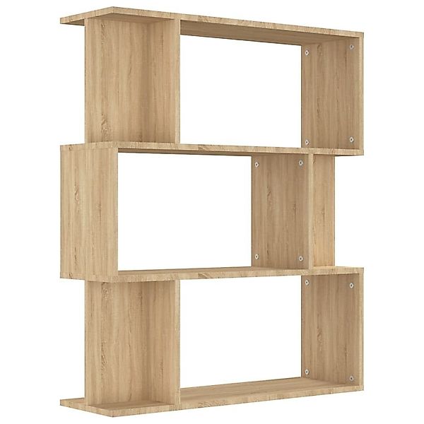 furnicato Bücherregal Bücherregal/Raumteiler Sonoma-Eiche 80x24x96 cm günstig online kaufen