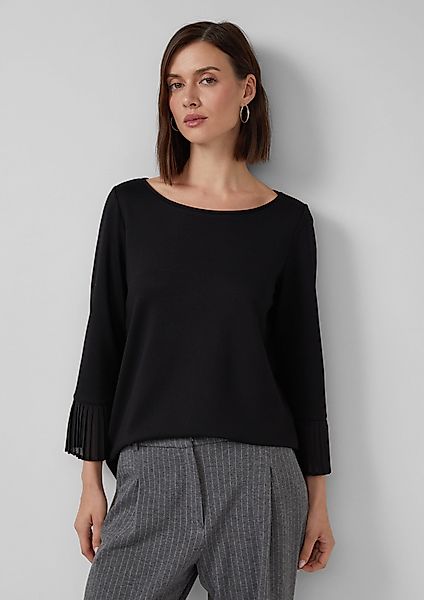 s.Oliver BLACK LABEL 3/4-Arm-Shirt Relaxed-Fit-Shirt aus günstig online kaufen