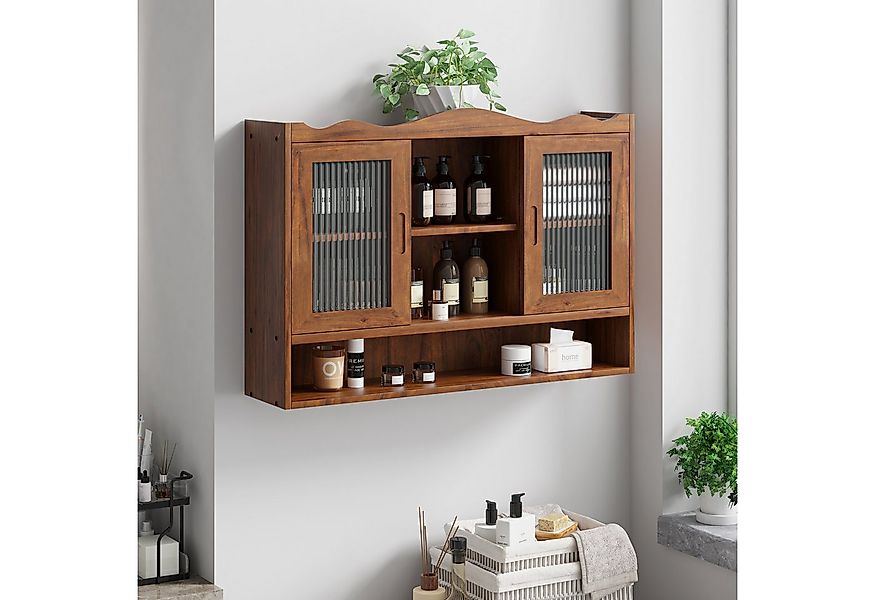 STILVORA Wandhängeschrank mit Glastüren®alen,Wandschrank Badezimmerschrank günstig online kaufen