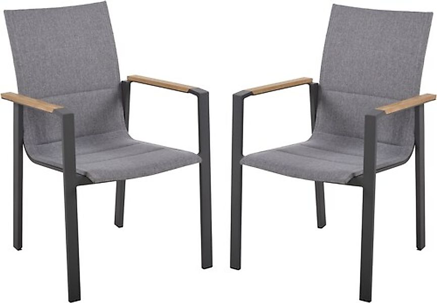 Garden Pleasure Stapelstuhl »DAVINA« (Set) 2 Stk.stapelbar günstig online kaufen