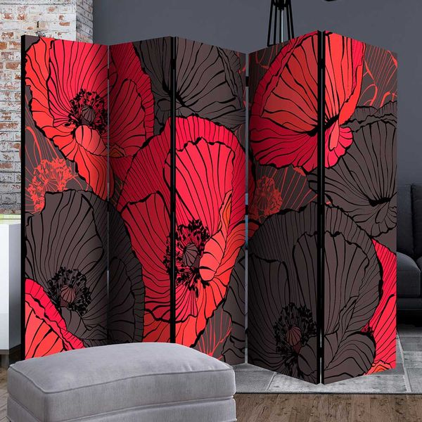 Kunst Paravent blickdicht beidseitig bedruckt günstig online kaufen