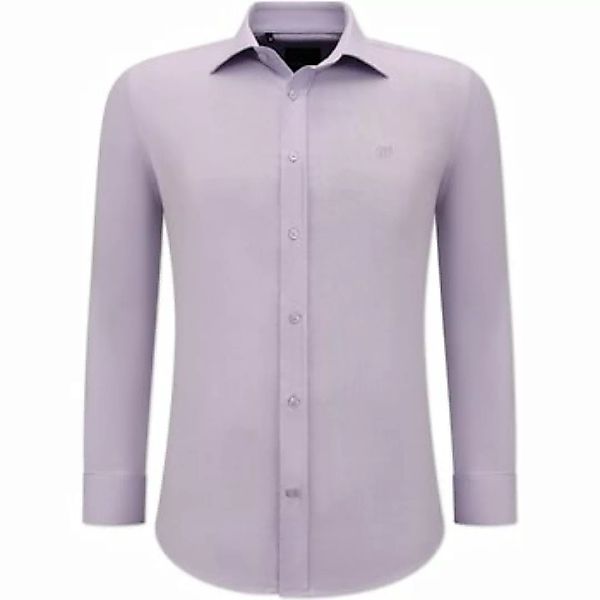 Gentile Bellini  Hemdbluse Slim Blank Oxford Hemd Für – – Lila günstig online kaufen