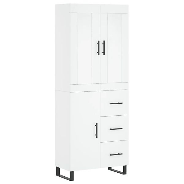 vidaXL Highboard Weiß 69,5x34x180 cm Holzwerkstoff 3199833 günstig online kaufen