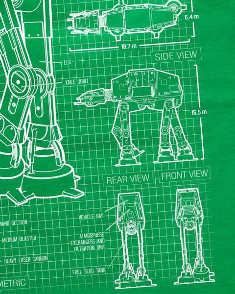 style3 T-Shirt AT-AT blaupause walker star günstig online kaufen