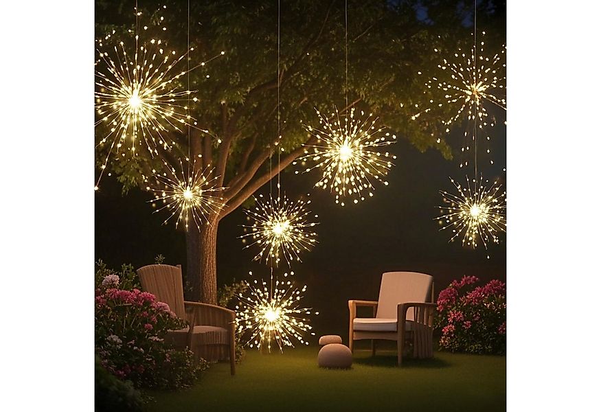 Salcar LED Solarleuchte LED Solarleuchte Außen Feuerwerk LED Solar Gartende günstig online kaufen