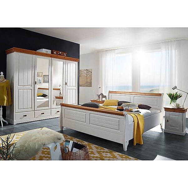 Lomadox Schlafzimmer-Set SAVONA-69, (Spar-Set, 4-tlg), Kiefer günstig online kaufen