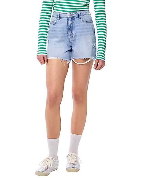 pieces Jeansshorts Lässige High-Waist-Shorts im zeitlosen Denim-Look günstig online kaufen