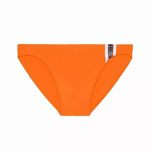 HOM Herren Badeslip - Swim Shorts "Alize", Badehose, Logostreifen Orange M günstig online kaufen