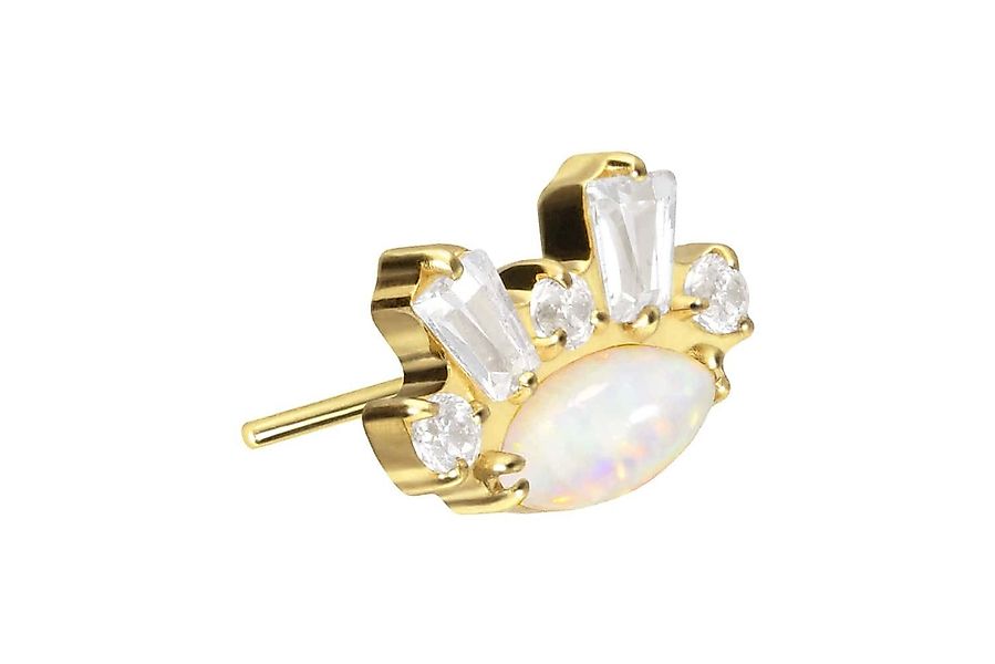 PIERCINGLINE Piercing-Set Titan Aufsatz mit Push günstig online kaufen