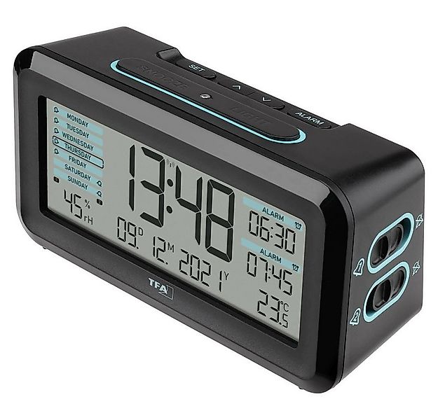 TFA Dostmann Wecker Funk-Wecker mit Raumklima BOXX2 60.2562.01.GB günstig online kaufen
