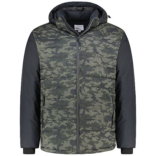 North Funktionsjacke im Camouflage-Stil Farbe blau Größe: 5XL günstig online kaufen