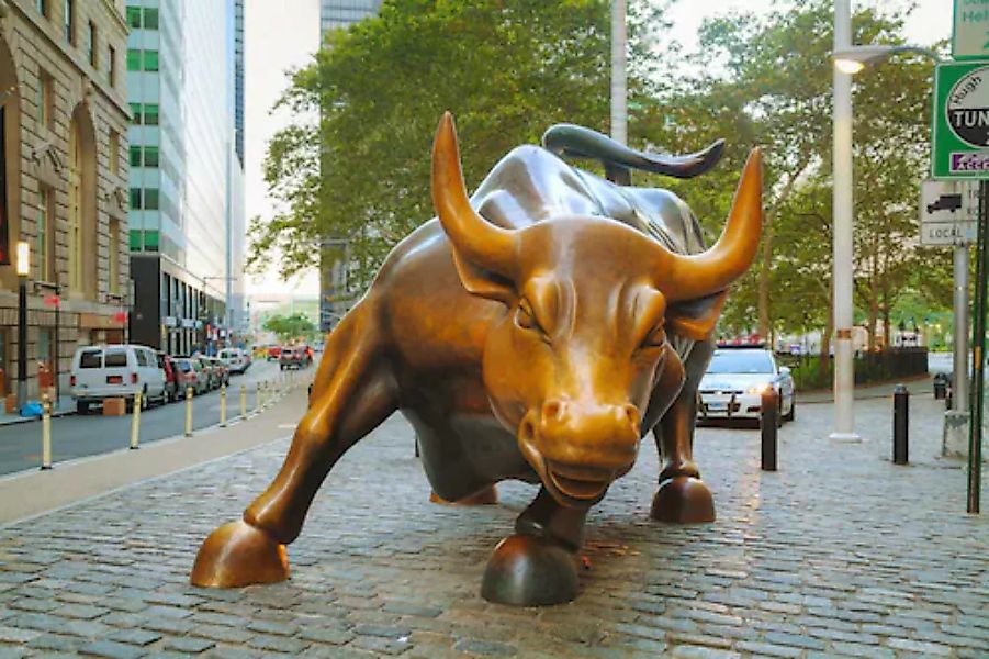 Papermoon Fototapete »Wall Street Bull« günstig online kaufen