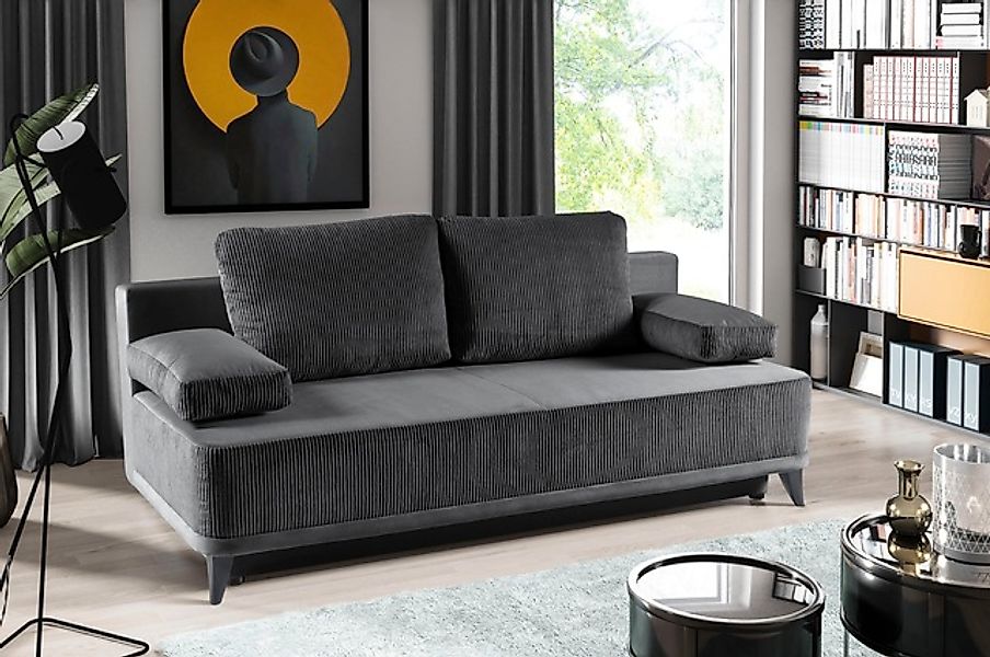 WERK2 Schlafsofa »Rosso Breite 204, Liegefläche 140/200cm. aktueller Cord M günstig online kaufen
