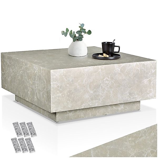 tectake Couchtisch Beistelltisch Lasley mit Standfuß, günstig online kaufen