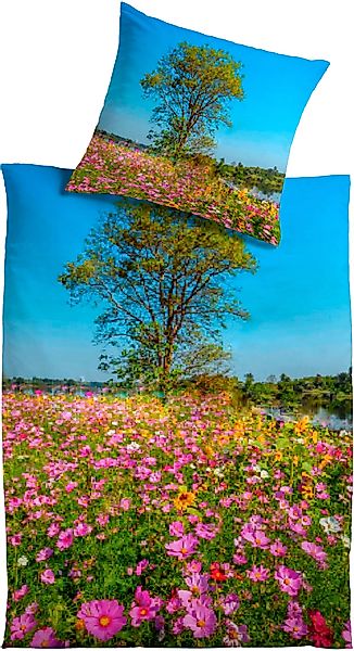 KiNZLER Bettwäsche "Sunny" 2 Stk. aus Baumwoll-Satin günstig online kaufen