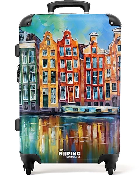 NoBoringSuitcases.com© Hartschalen-Trolley Amsterdam - Ölgemälde - günstig online kaufen