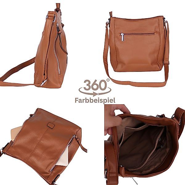 MIRROSI Schultertasche Damen Crossbody Bag, 34x28x10cm günstig online kaufen