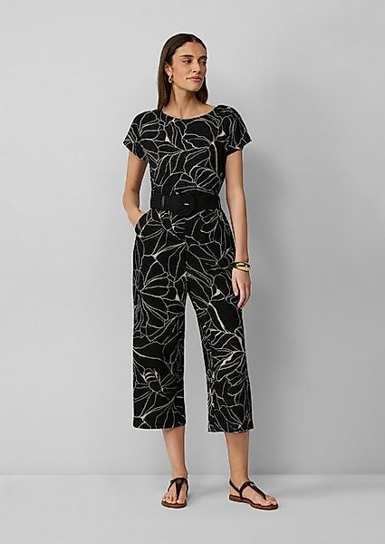 s.Oliver BLACK LABEL Overall Jumpsuit in Culotte-Länge mit Flechtgürtel günstig online kaufen