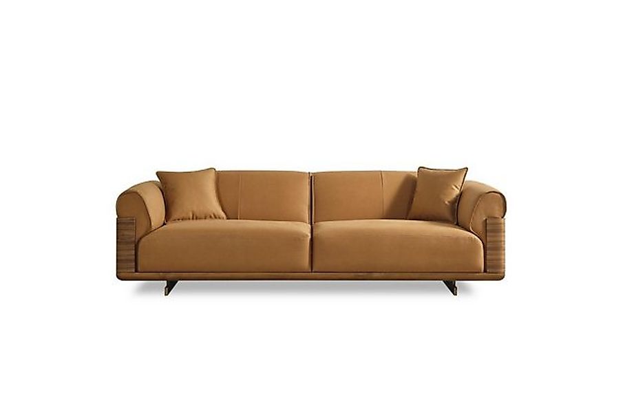 Xlmoebel Sofa Vollständiges Sofa-Set - Komplette Polstermöbel in Braun aus günstig online kaufen