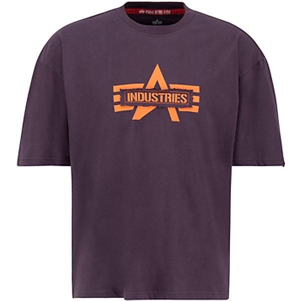 Alpha Industries  T-Shirt Logo Edge T-Shirt - Plum günstig online kaufen
