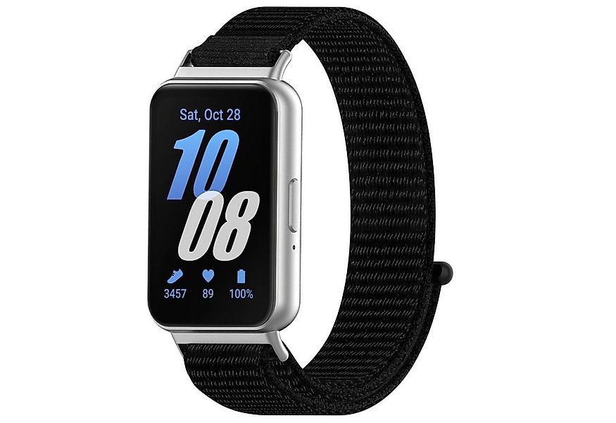 Wigento Smartwatch-Armband Für Samsung Galaxy Fit 3 gewebte Nylon Ersatz Ar günstig online kaufen