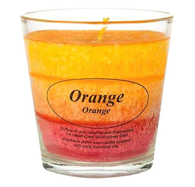 Kerzenfarm Hahn Formkerze Duftkerze Orange im Glas günstig online kaufen