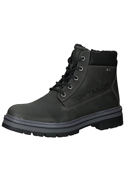 TOM TAILOR Schnürstiefel "Tom Tailor Stiefelette Lederimitat" günstig online kaufen