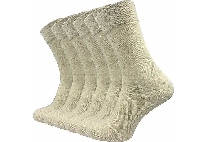 GAWILO Socken aus Leinen für Herren - ideale Socken für den Sommer (6 Paar) günstig online kaufen