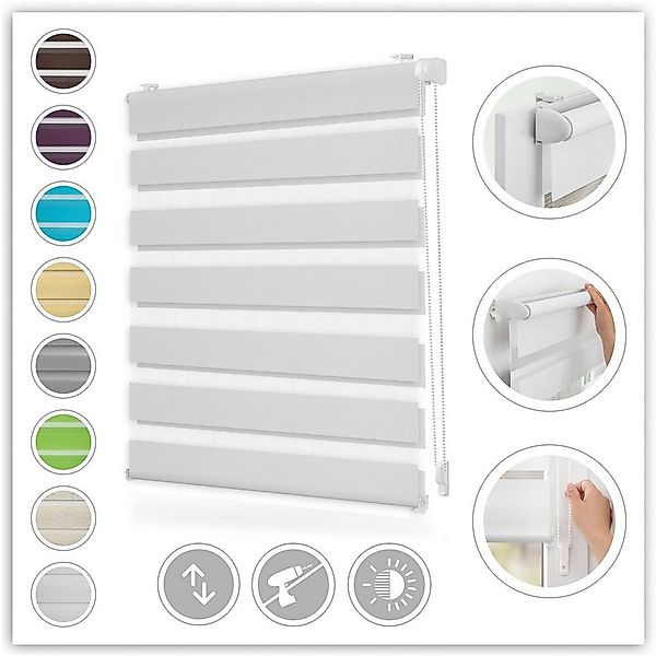 Doppelrollo Duo Rollo Klemmfix, LICHTBLICK ORIGINAL, Lichtschutz, ohne Bohr günstig online kaufen