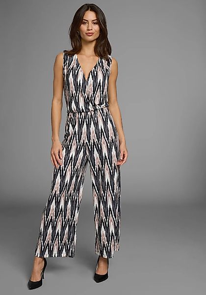 Laura Scott Jumpsuit, Oberteil in Wickeloptik mit elastischen Bund - NEUE K günstig online kaufen