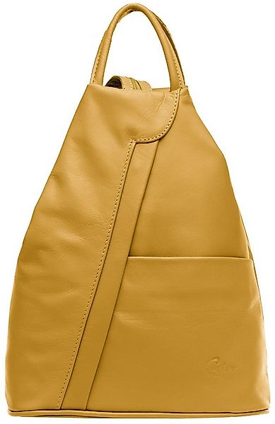 Caspar Cityrucksack 2in1 sportliche Leder Schultertasche - SIGNATURE LINE - günstig online kaufen