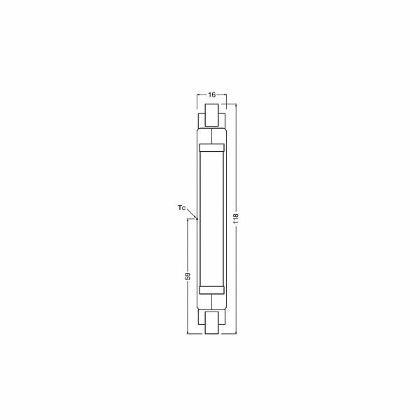 OSRAM LED-Leuchtmittel Stab R7s 117,6 mm 8W 827 Slim Line günstig online kaufen