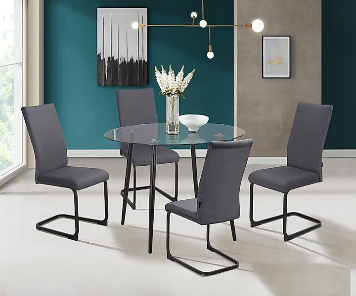 INOSIGN Essgruppe Darcel/Danny, (Set, 5-tlg), Freischwinger günstig online kaufen