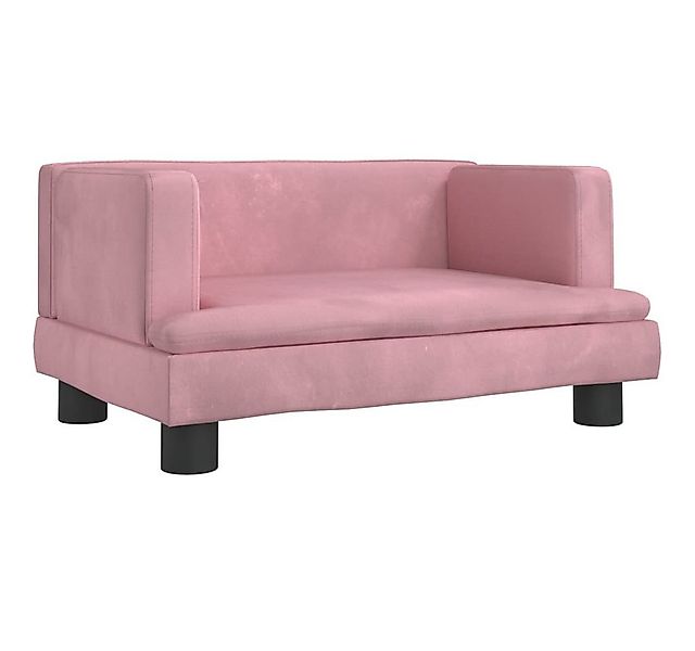 vidaXL Kindersofa, Kinder Schlafsofa Rosa 60x40x30 cm Samt günstig online kaufen