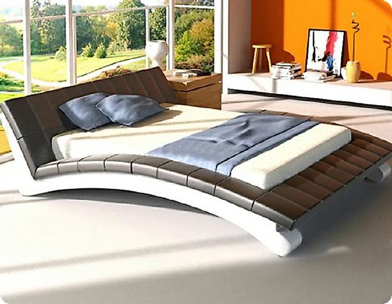 Xlmoebel Bett Neues Lederbett Polsterbett mit Matratze Komplett-Set Wasserb günstig online kaufen