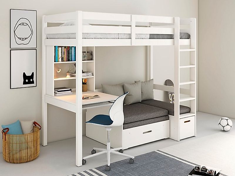 Lüttenhütt Etagenbett »HENNE' TOPSELLER! Hochbett, Ideal für kleine Räume, günstig online kaufen