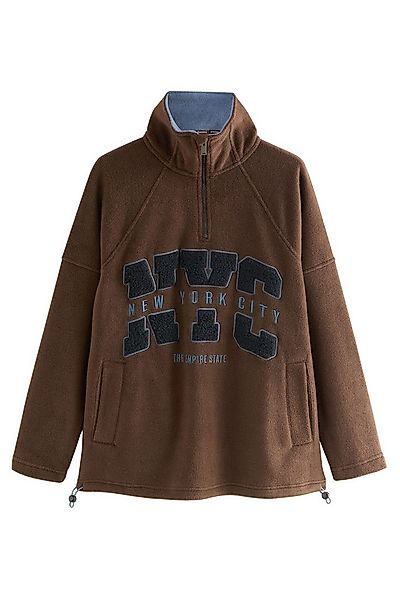 Next Fleecejacke Fleecepullover mit halben Reißverschluss (1-St) günstig online kaufen