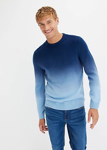 bonprix Strickpullover aus Polyacryl, Regular Fit, normale Länge, mehrfarbi günstig online kaufen