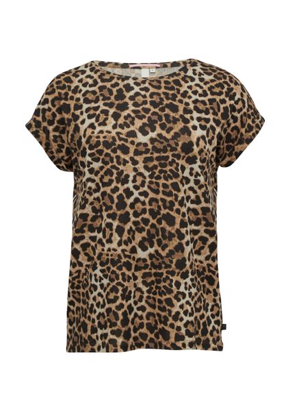 QS Kurzarmshirt T-Shirt Locker geschnittenes T-Shirt günstig online kaufen