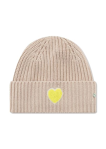 Codello Strickmütze (1-St) mit einem „Herz“-Stickerei in Teddy-Optik günstig online kaufen