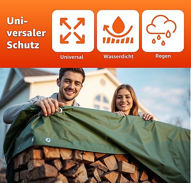 Gartiva® Schutzplane Plane 150 g/m² grün günstig online kaufen