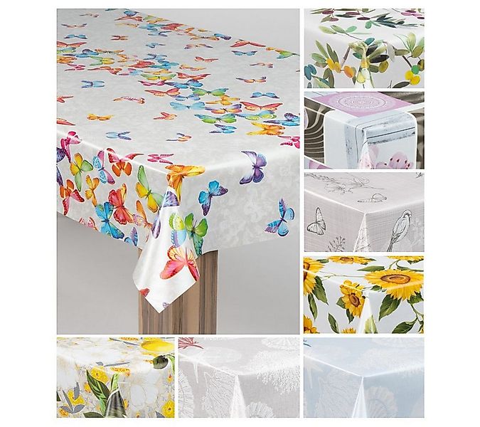 laro Tischdecke laro Wachstuch-Tischdecke Wachstischdecke Gartentischdecke günstig online kaufen