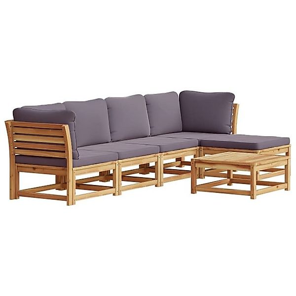 vidaXL Sofaelement 6-tlg. Garten-Lounge-Set mit Kissen günstig online kaufen